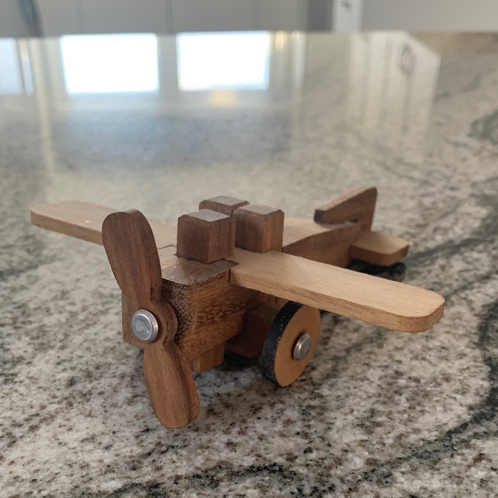 Wooden Toy Airplane